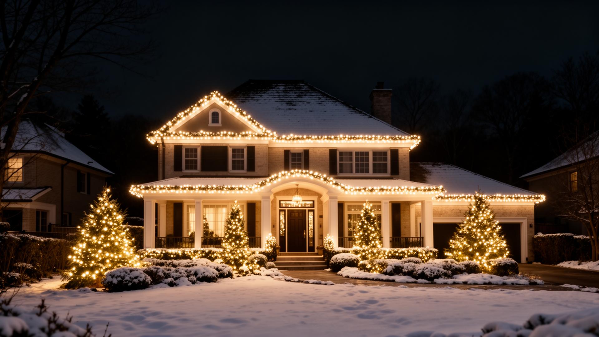Professional Christmas lights installation